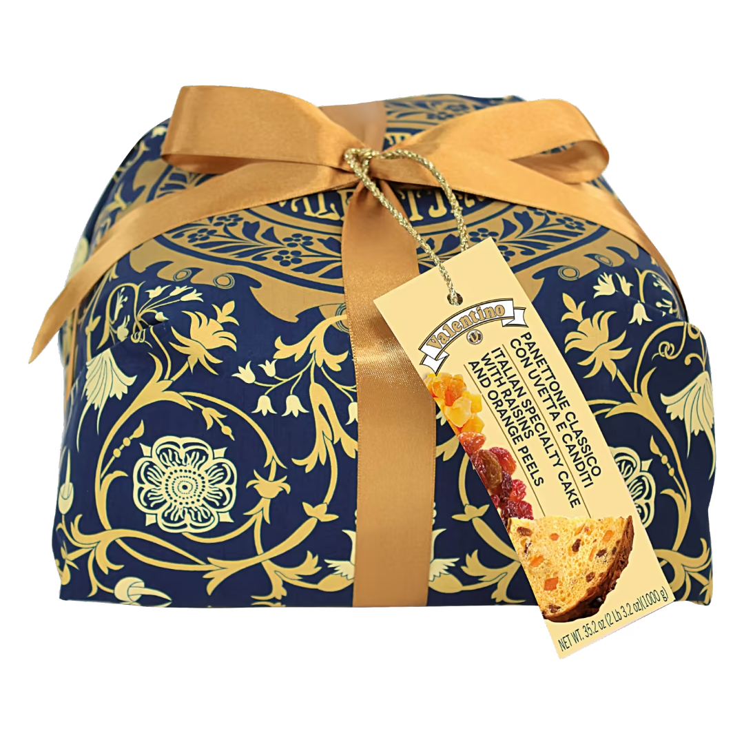 VALENTINO Panettone Traditional Hand-Wrapped 1kg (Christmas) Image
