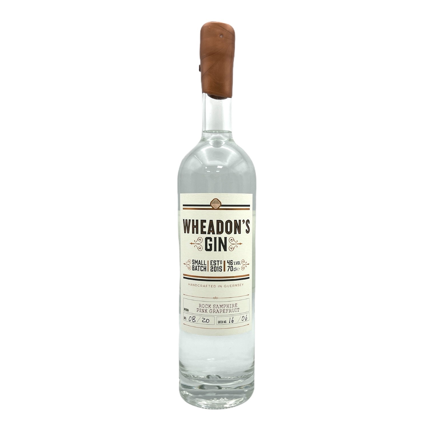WHEADON'S Rock Samphire & Pink Grapefruit Gin - Made in Jersey Bottle (70cl) 46%bv Image