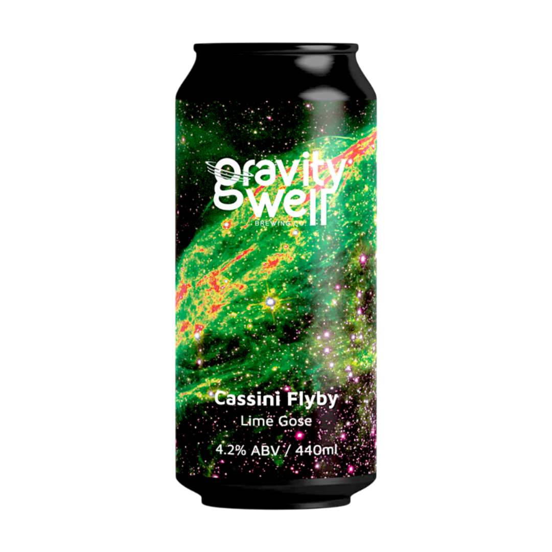 GRAVITY WELL BREWING CO. 'Cassini Flyby' Lime Gose Can (440ml) 4.2%abv Image