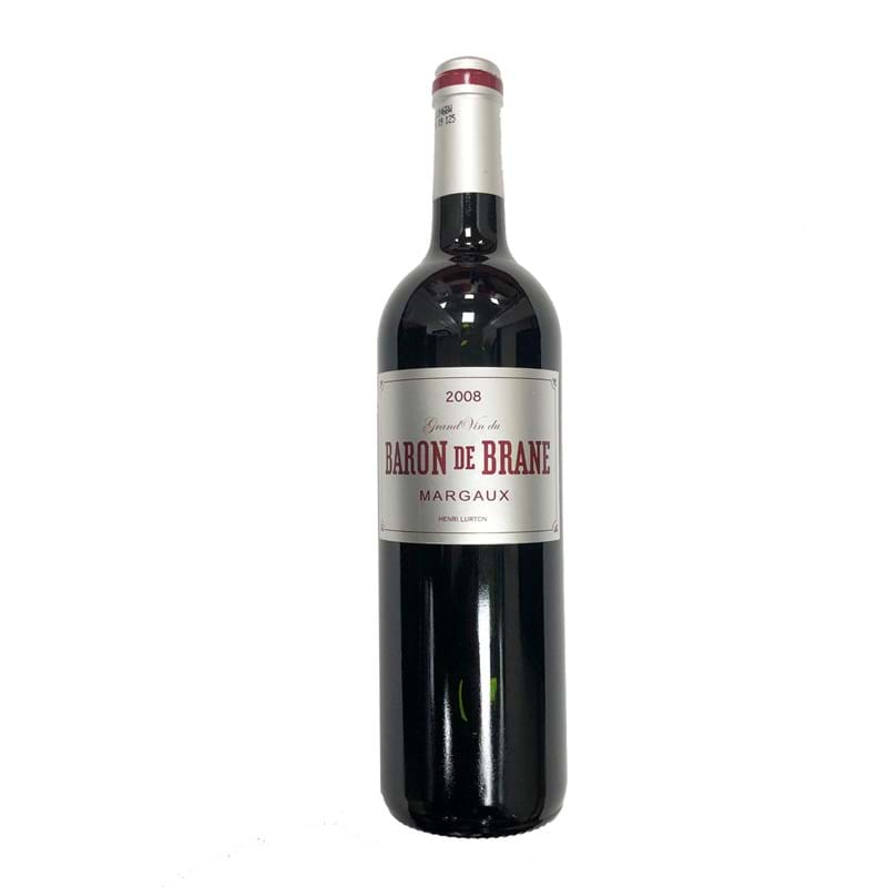 BARON DE BRANE 2nd Wine of Chateau Brane - Cantenac, Margaux 2008 Bottle Image