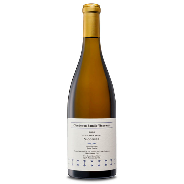 CLENDENEN FAMILY VINEYARDS Viognier 'The Second Coming' Le Bon Climat - Santa Barbara 2016 Bottle Image