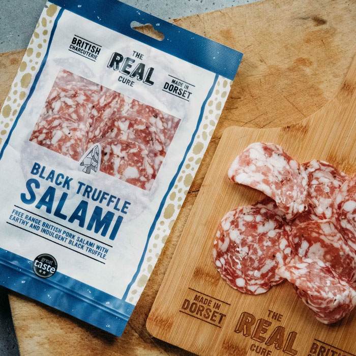 THE REAL CURE Black Truffle Salami Sliced 55g Image