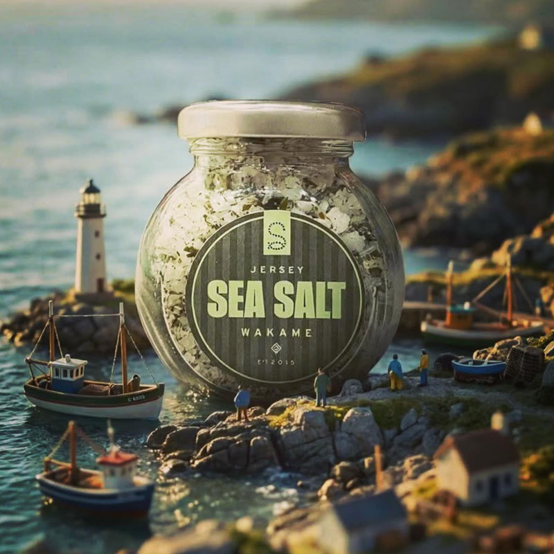 JERSEY SEA SALT Wakame Seaweed Infusion 85g Jar Image