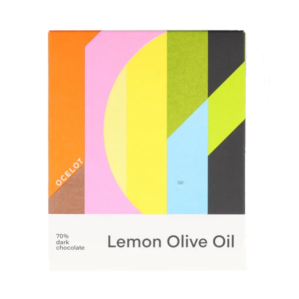 OCELOT Lemon Olive Oil 70% Dark Chocolate Bar (70g) - ORGANIC Image