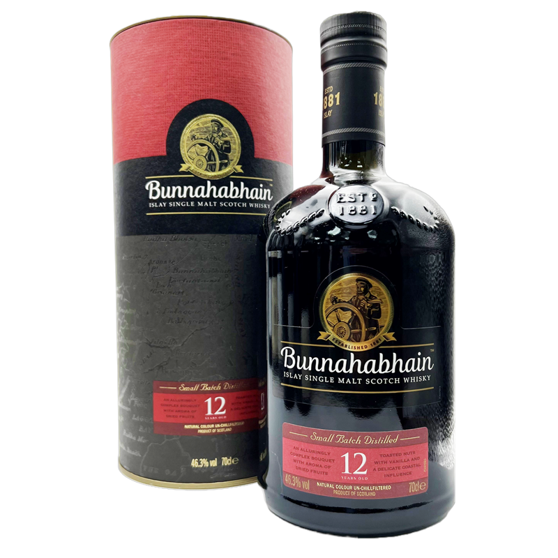 BUNNAHABHAIN 12 Year Old Unpeated Isle of Islay Single Malt Whisky Bottle (70cl) 46.3%abv Image