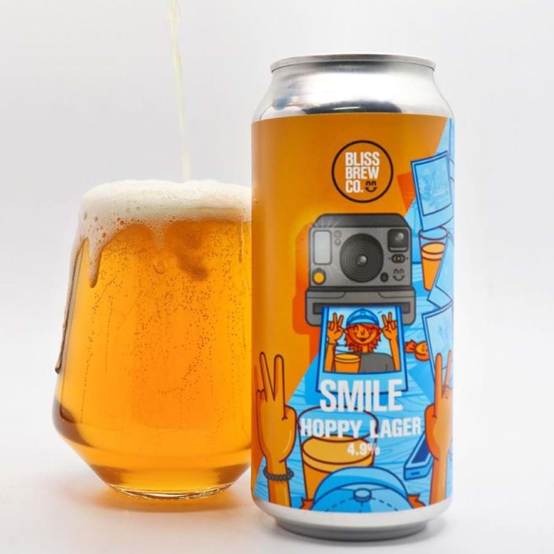 BLISS Smile Hoppy Lager (Jersey) Can (440ml) 4.9%abv - NO DISCOUNT Image