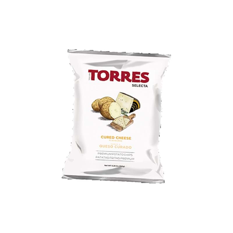 TORRES Cured Cheese Flavoured Premium Crisps 150g Bag (GF) Image